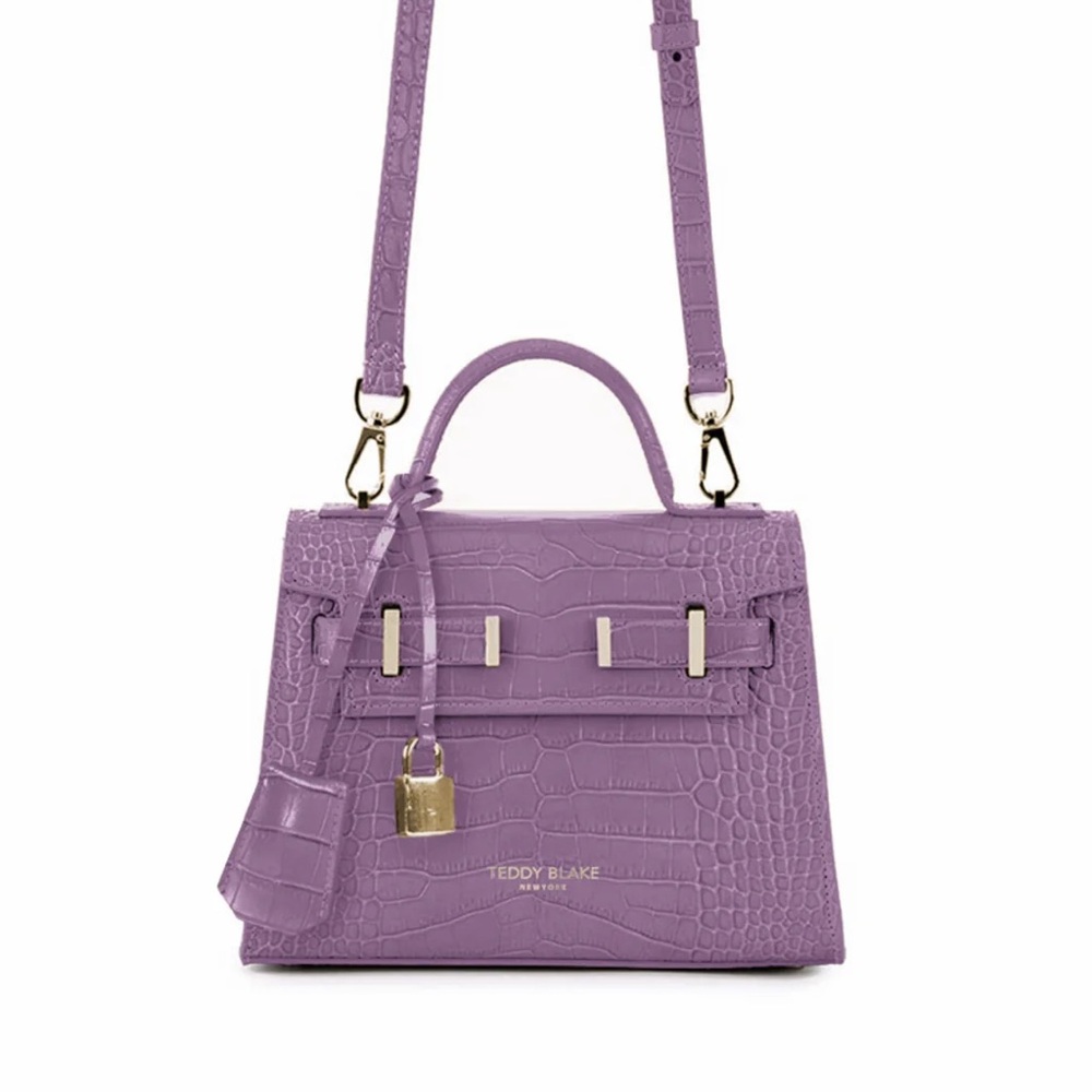 Teddy Blake Ava Croco Lilac 9”